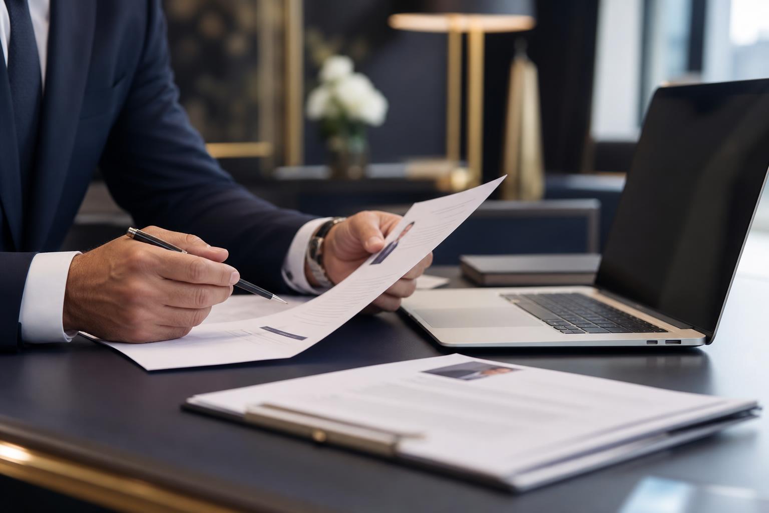 HH Recruitment consultant reviewing candidate profile