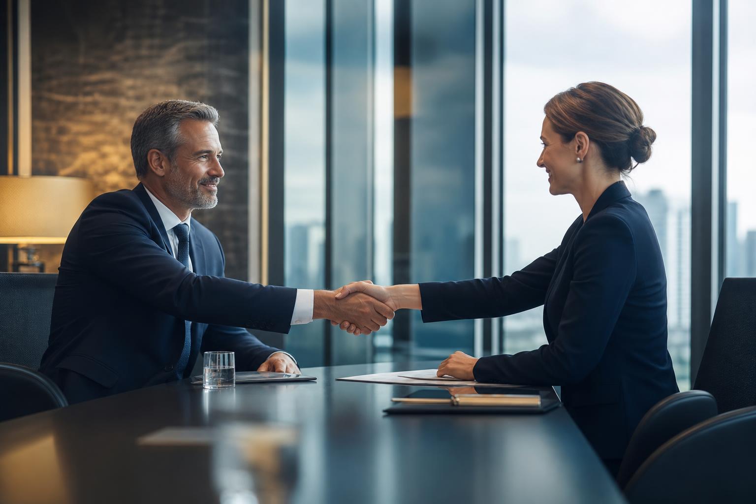 Professional interview and executive search discussion